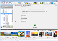 Full-screen viewer running slideshows